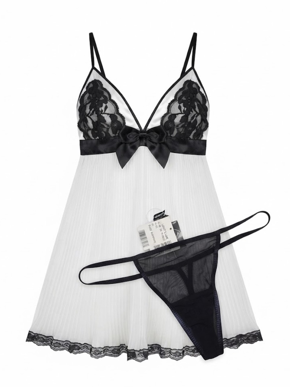 Coquette fairy White ruffle lace nightgown lingerie babydoll medium sexy romanti